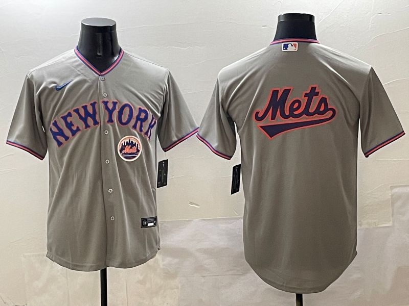 Men New York Mets Blank Grey Second generation 2025 Nike MLB Jersey style 16->new york mets->MLB Jersey